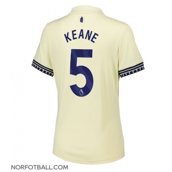 Billige Fotballdrakt Everton Michael Keane #5 Replika Bortedrakt Dame 2025-26 Kortermet